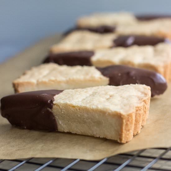 Chocolate-Dipped Shortbread