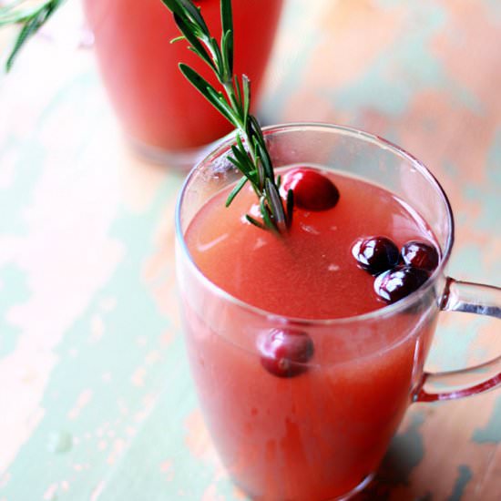 Crock Pot Rosemary Cranberry Cider