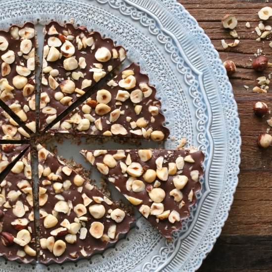 Chocolate-Hazelnut Buckwheat Tart