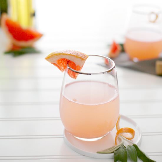 Sage and Grapefruit Mimosa