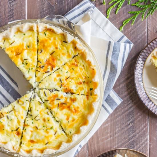 Cheesy Wild Rice Quiche