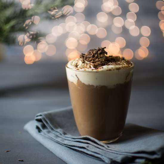 Hot chocolate – thick and delicious