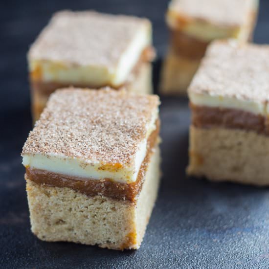 Caramel Snickerdoodle Bars