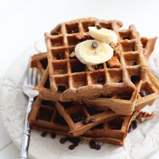 Gluten Free Banana Waffles
