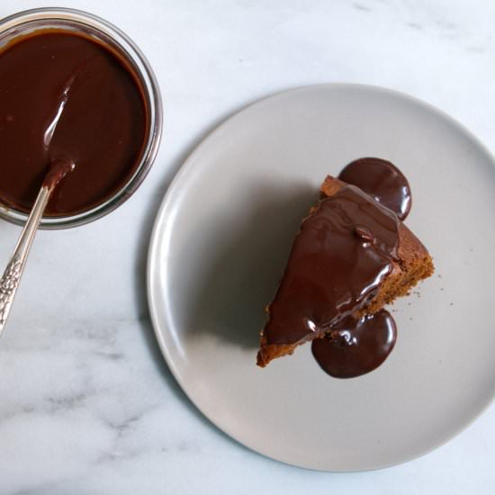 Gingerbread With Whiskey Ganache