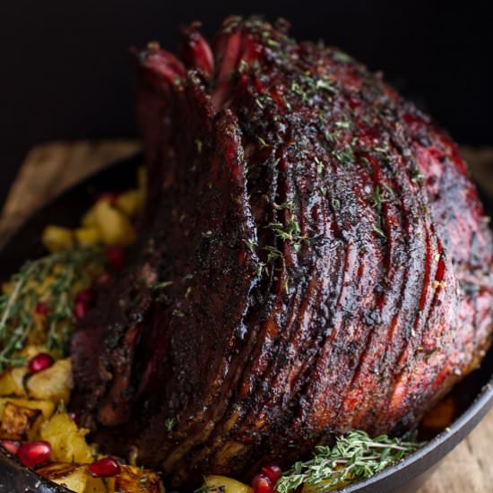 Chipotle Pineapple Jerk Glazed Ham