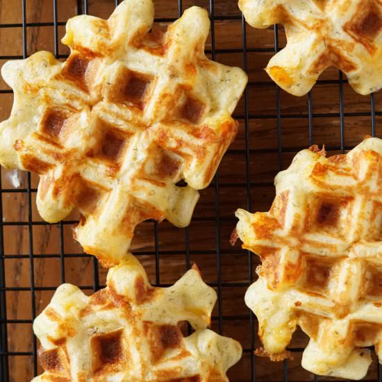 Overnight Sourdough Waffles