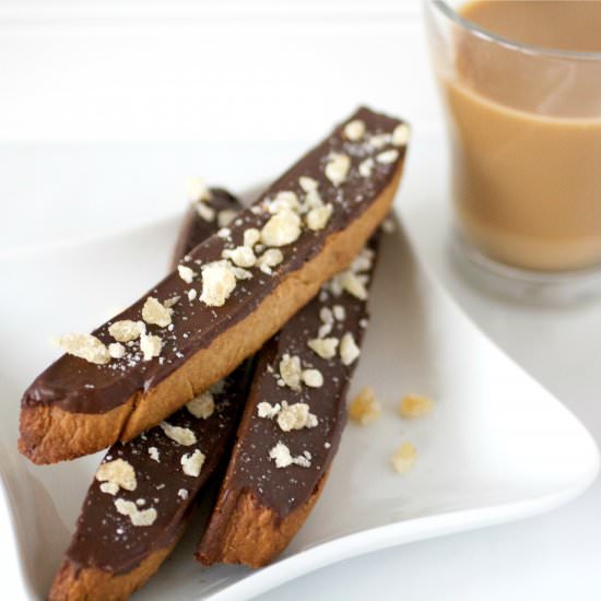 Candied Ginger Biscotti