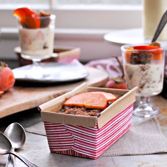 Mini Spiced Persimmon Cakes