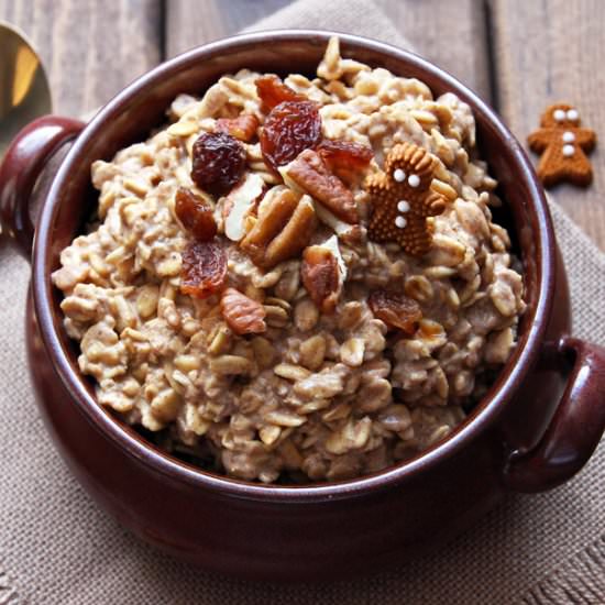 Gingerbread Overnight Oats