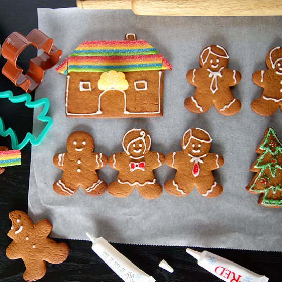 Eggless Gingerbread Cookies