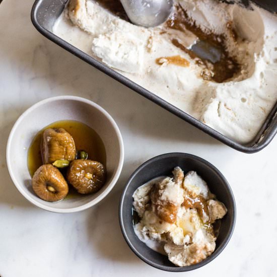 Vegan Cardamom Ice Cream