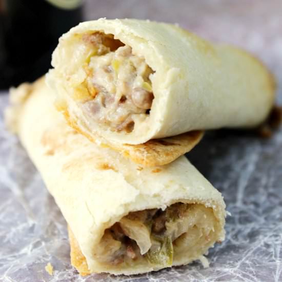 Philly Cheesesteak Taquitos