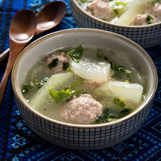 Winter Melon Meatball Soup