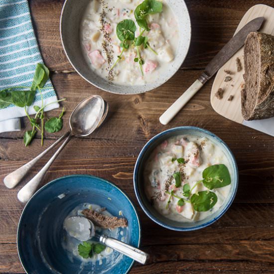 Dairy-Free Salmon Chowder