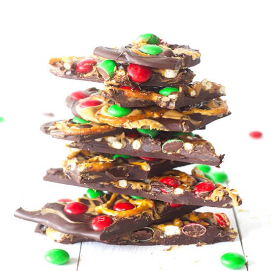 Peanut Butter Pretzel Candy Bark