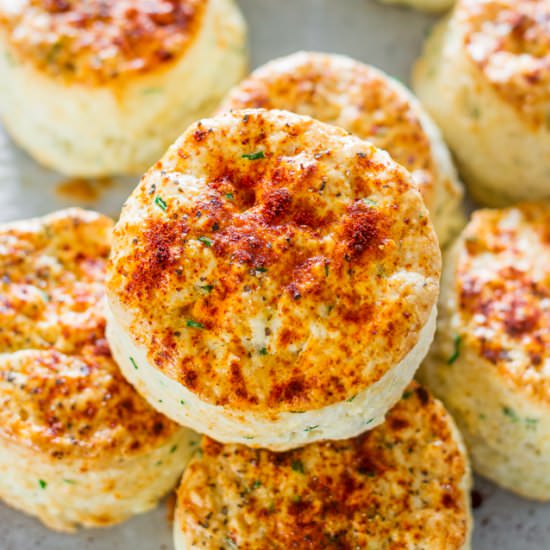 Feta Cheese and Chives Biscuits