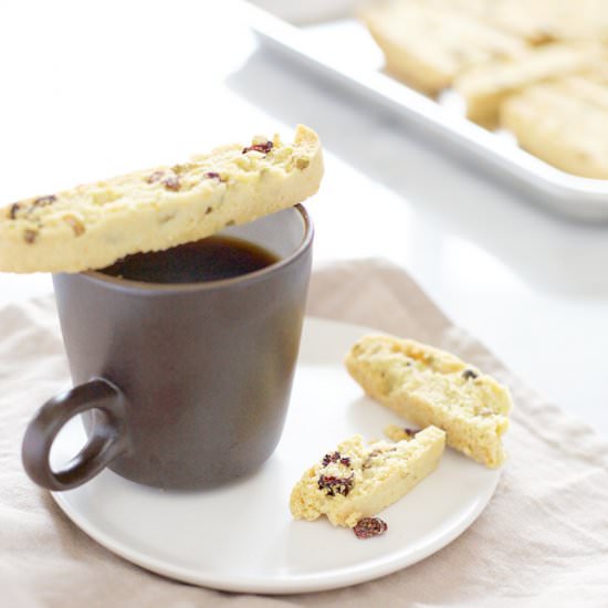Cranberry Pistachio Biscotti