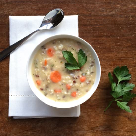 Cream of Turkey and Wild Rice Soup