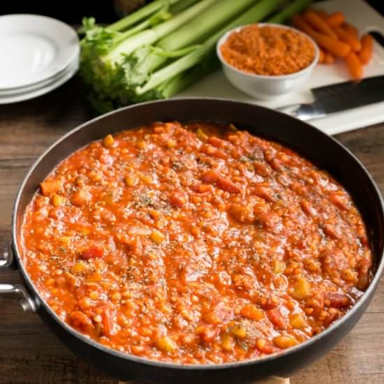 Lentil Bolognese
