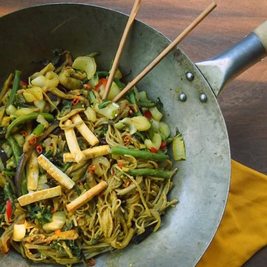 GF Vegetable Peanut Soba Noodles