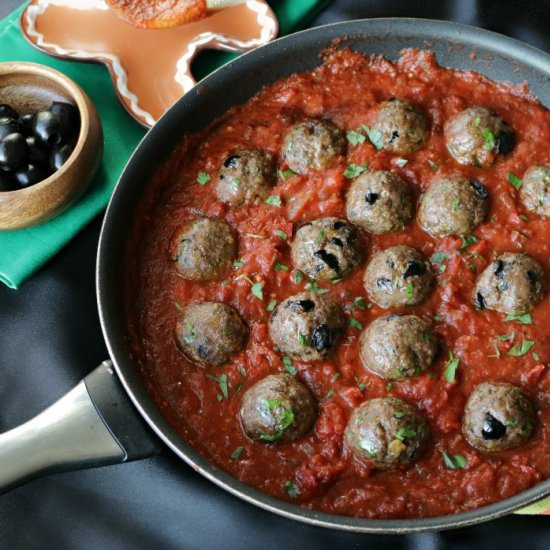 Spanish Olive Meatballs