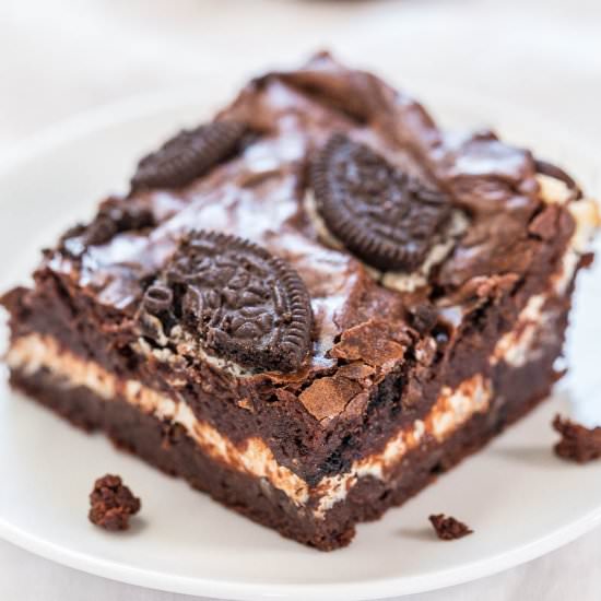 Oreo Cream Cheese Brownies