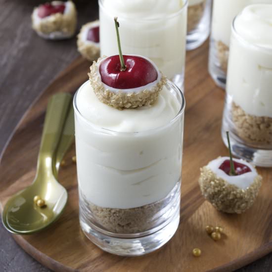 Champagne Cheesecake Shooters