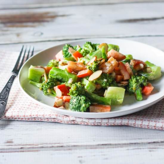 Broccoli Salad with Sesame Dressing