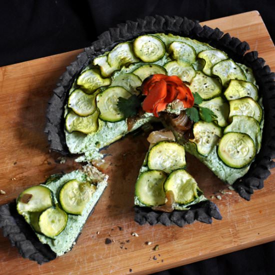 black-crusted holiday quiche