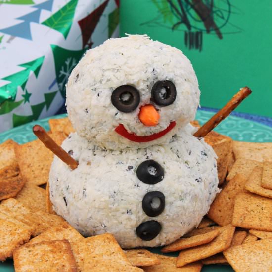 Snowman Blue Cheese Ball