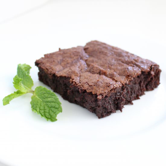 Mint Infused Deep Dish Brownies