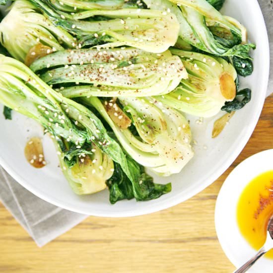 Baby Bok Choy with Garlic