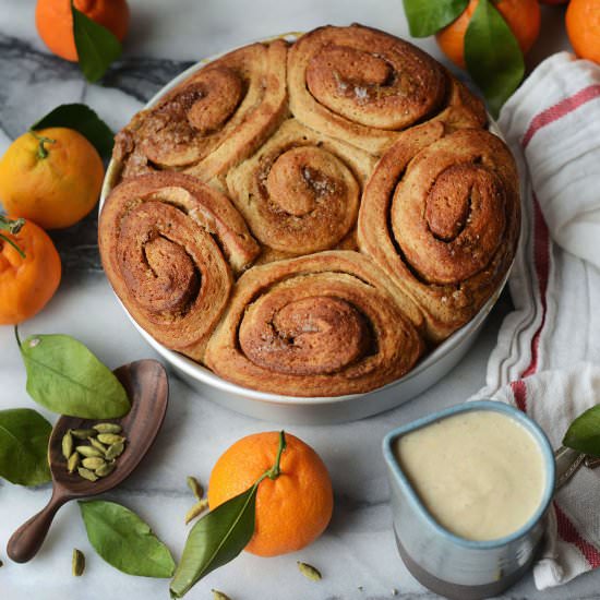 Vegan Clementine Cardamom Buns