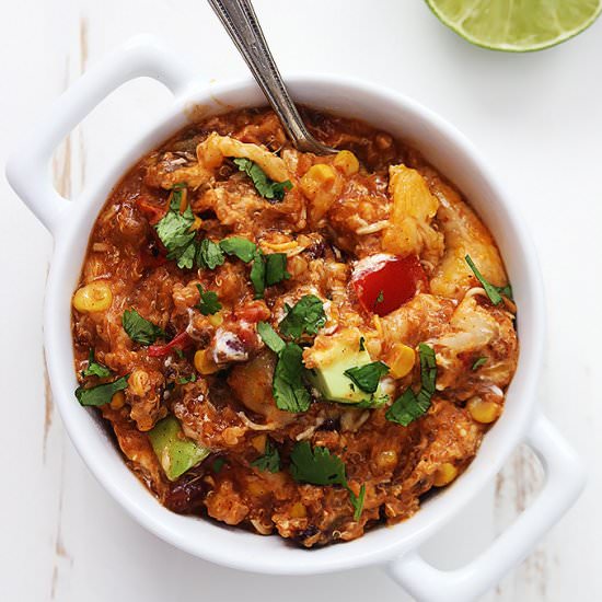 SLOW COOKER ENCHILADA QUINOA