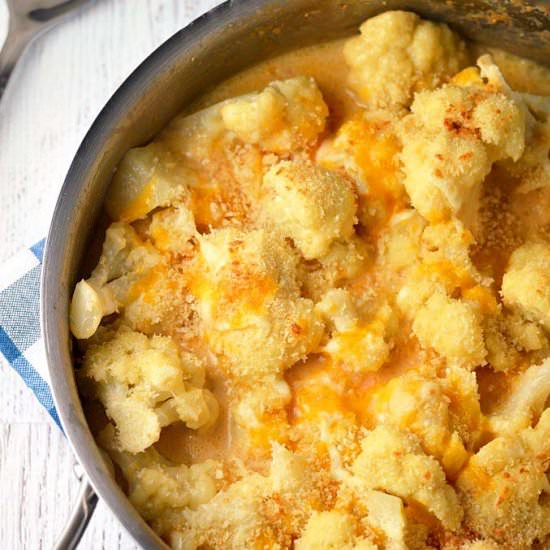 Light cauliflower gratin