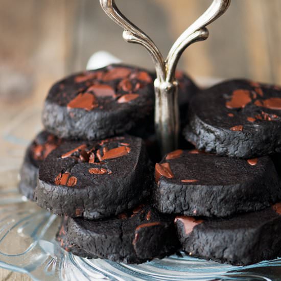 Midnight Chocolate Shortbreads
