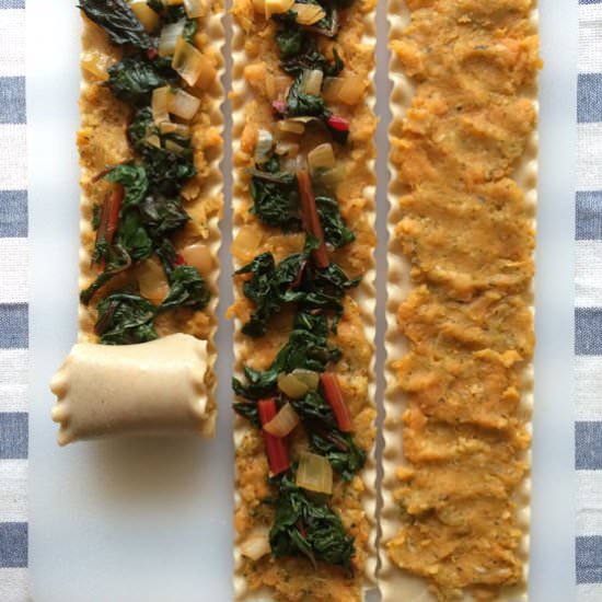 Sweet Potato Lasagna Wheels
