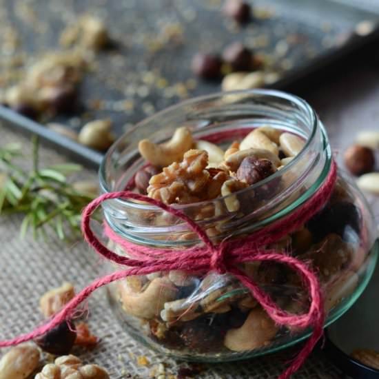 Lemon and Rosemary Spiced Nuts