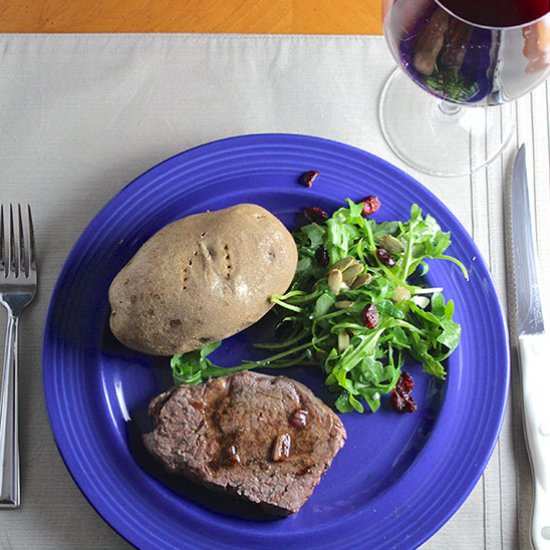 Filet Mignon & Balsamic Pan Sauce