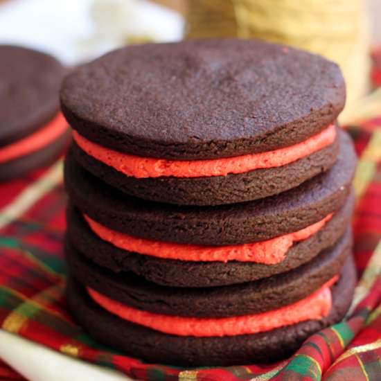 Homemade Peppermint Oreos