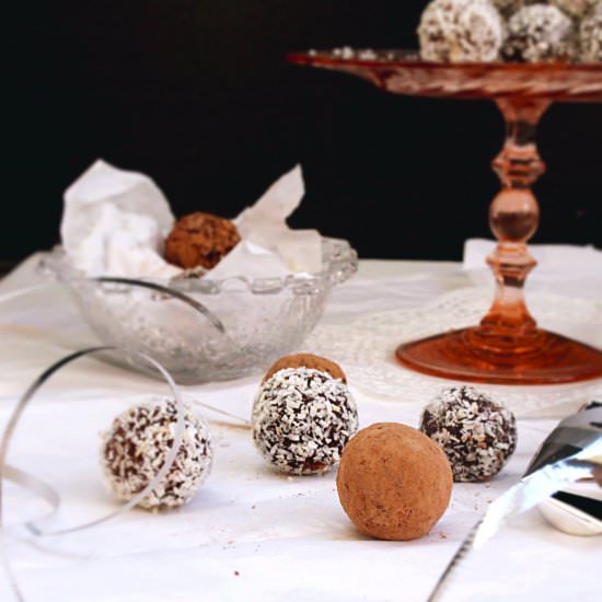 Coconut Date Truffles