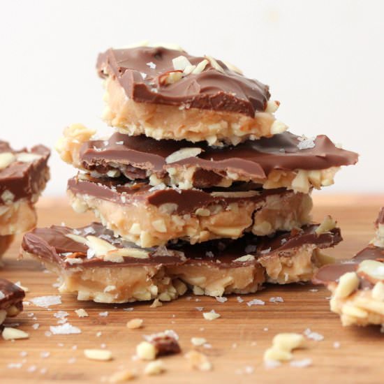 Salted Toffee and Chocolate Bars