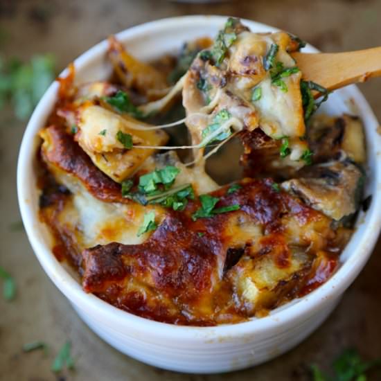 Eggplant and Kabocha Miso Gratin