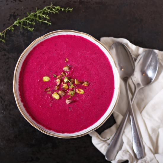 Beetroot Soup with Blood Orange