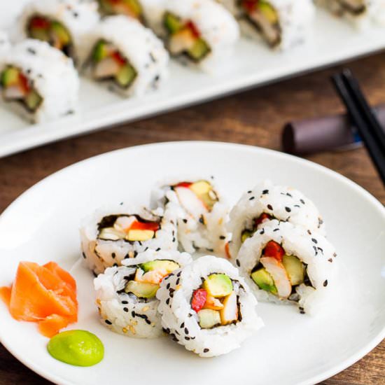 Homemade Sushi Rolls
