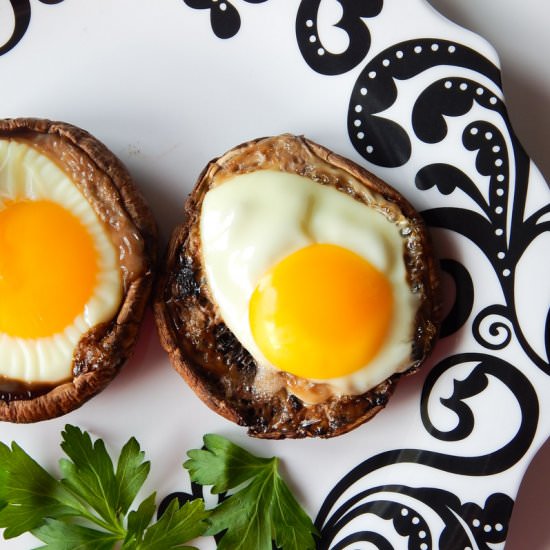 Baked Portobello Eggs
