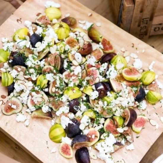 Fig, Ricotta, & Almond Flatbread