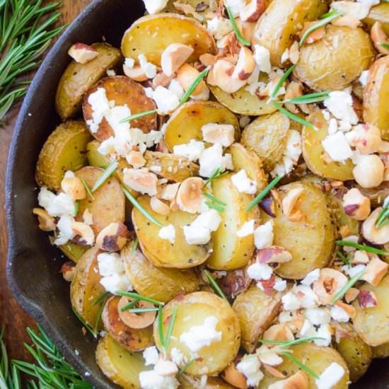Rosemary Feta Roasted Potatoes