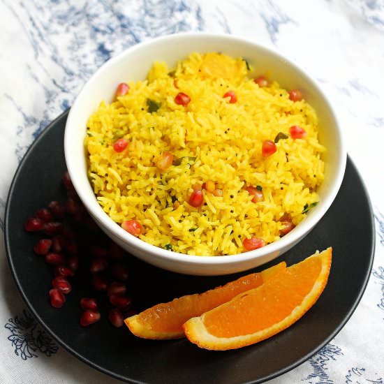 Orange Pomegranate Rice